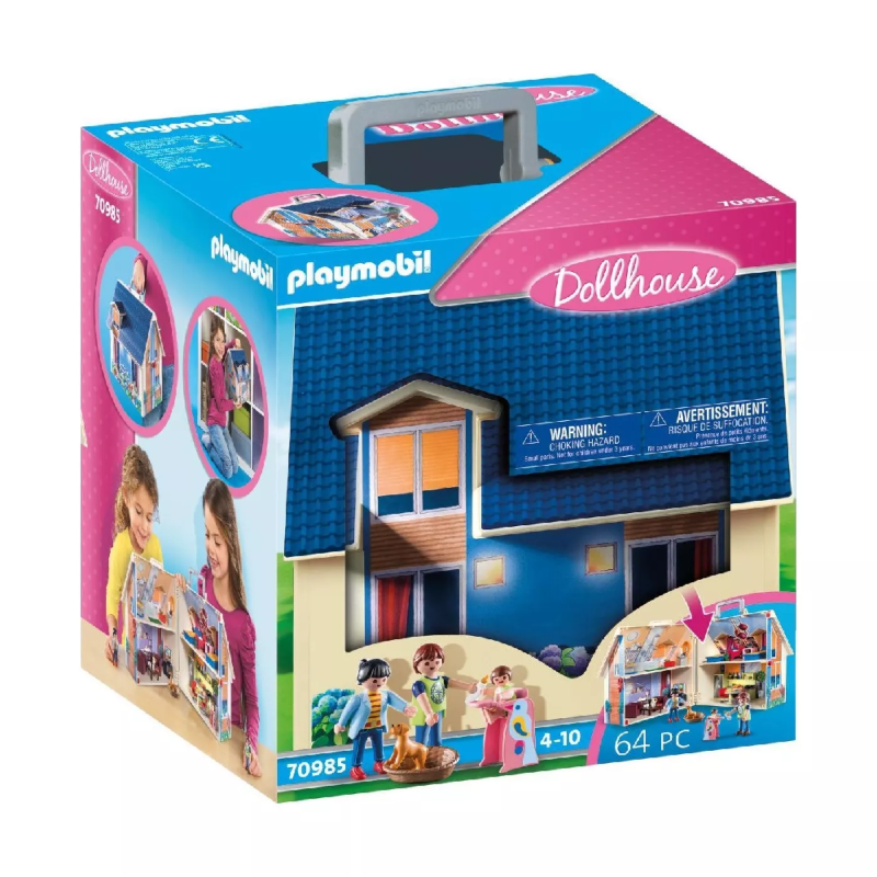 Playmobil Dollhouse - Μοντέρνο Κουκλόσπιτο-Βαλιτσάκι 70985