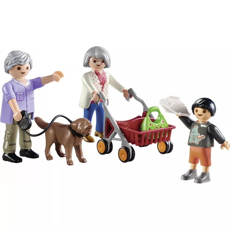 Playmobil City Life - Παππούς Και Γιαγιά Με Εγγονάκι 70990