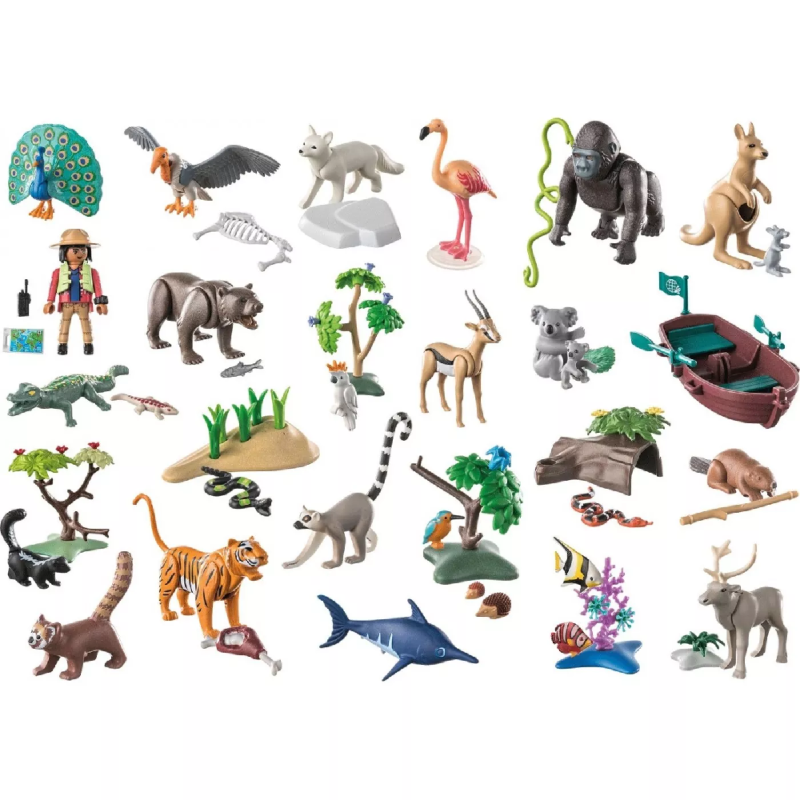 Playmobil Wiltopia - DIY Χριστουγεννιάτικο Ημερολόγιο, Εξερευνώντας Τον Κόσμο Των Ζώων 71006