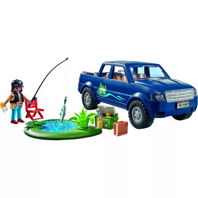 Playmobil Family Fun - Ψαράς Και Όχημα Pick-Up 71038