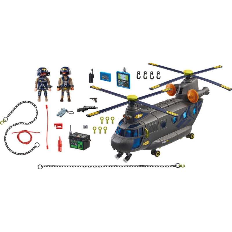 Playmobil City Action - Ελικόπτερο Ειδικών Δυνάμεων Με Δύο Έλικες 71149