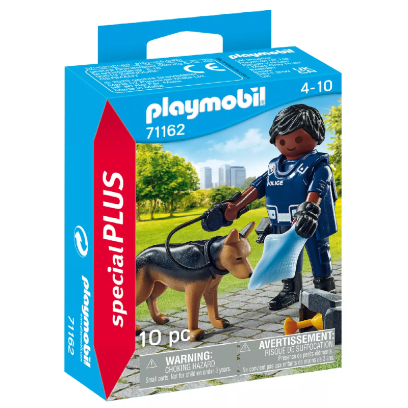 Playmobil Special Plus - Αστυνομικός Με Σκύλο-Ανιχνευτή 71162