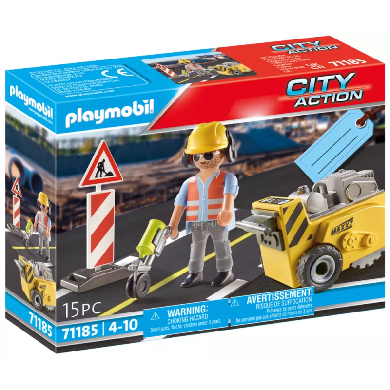 Playmobil City Action - Gift Set, Οδικά Έργα 71185