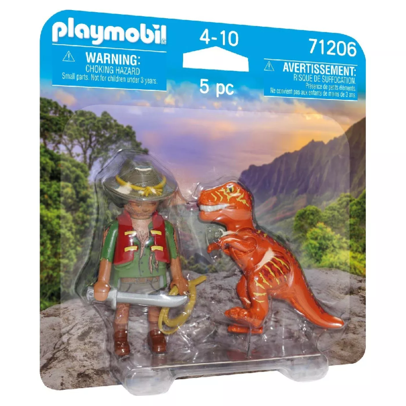Playmobil Duo Pack - Εξερευνητής Και T-Rex 71206