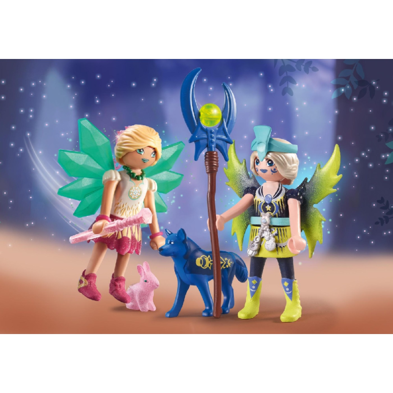 Playmobil Adventures Of Ayuma - Crystal Και Moon Fairy Με Μαγικά Ζωάκια 71236