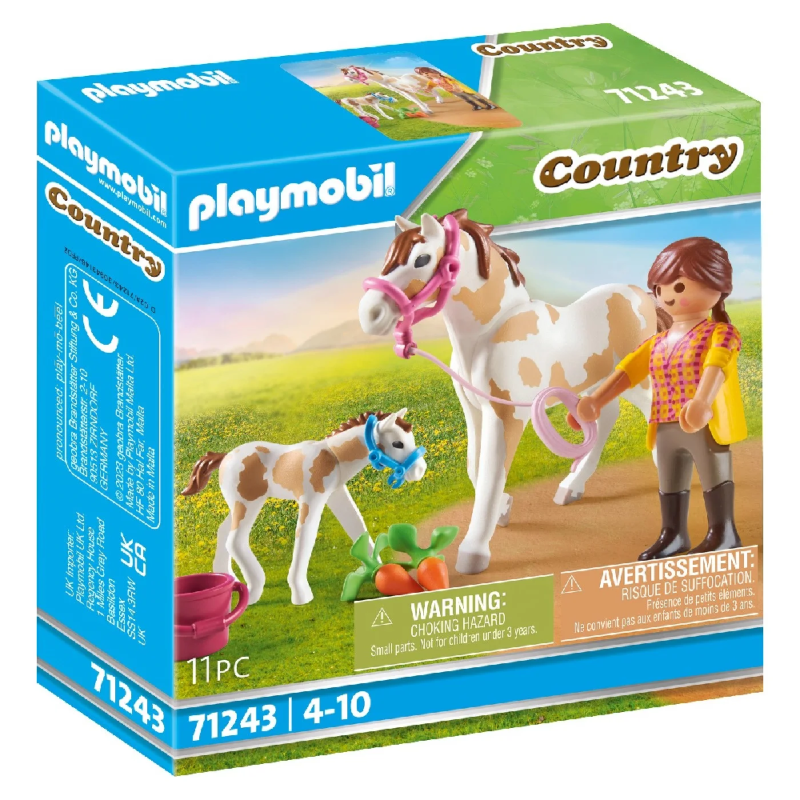 Playmobil Country - Αναβάτρια Με Άλογο Και Πουλάρι 71243