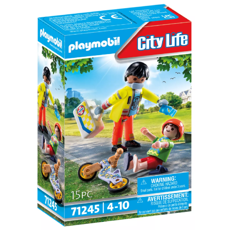 Playmobil City Life - Διασώστης Και Παιδάκι 71245