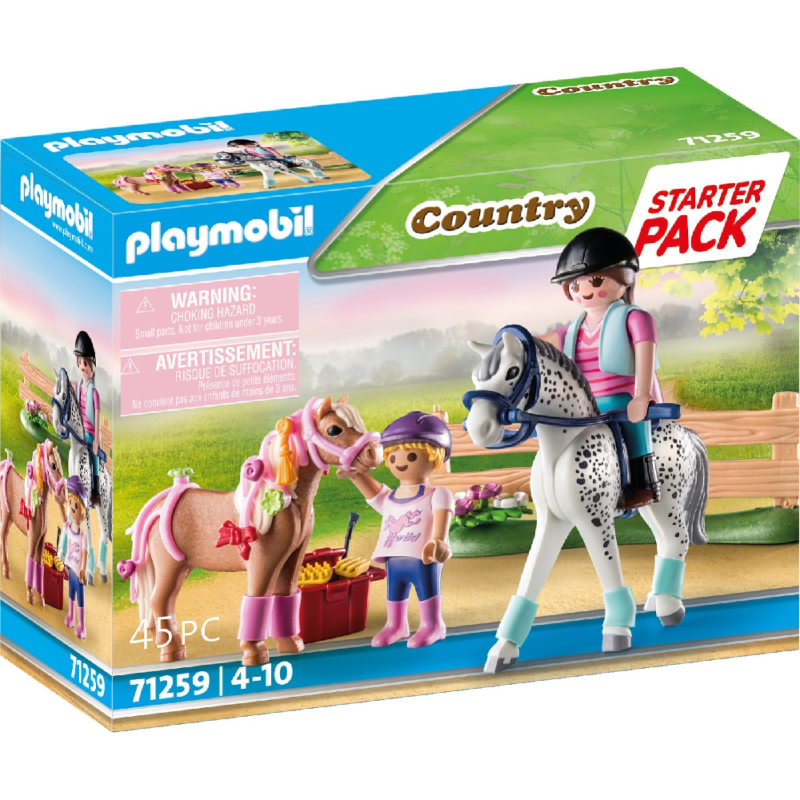 Playmobil Country - Starter Pack Φροντίζοντας Τα Άλογα 71259