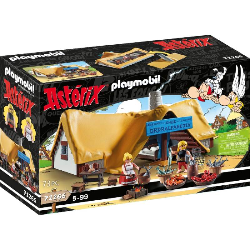 Playmobil Asterix - Η Καλύβα Του Ψαρά Αλφαβητίξ 71266