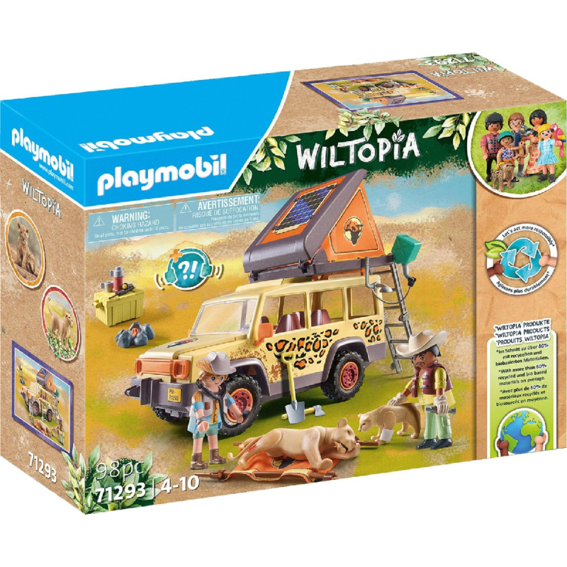 Playmobil Wiltopia - Όχημα Περίθαλψης Άγριων Ζώων 71293