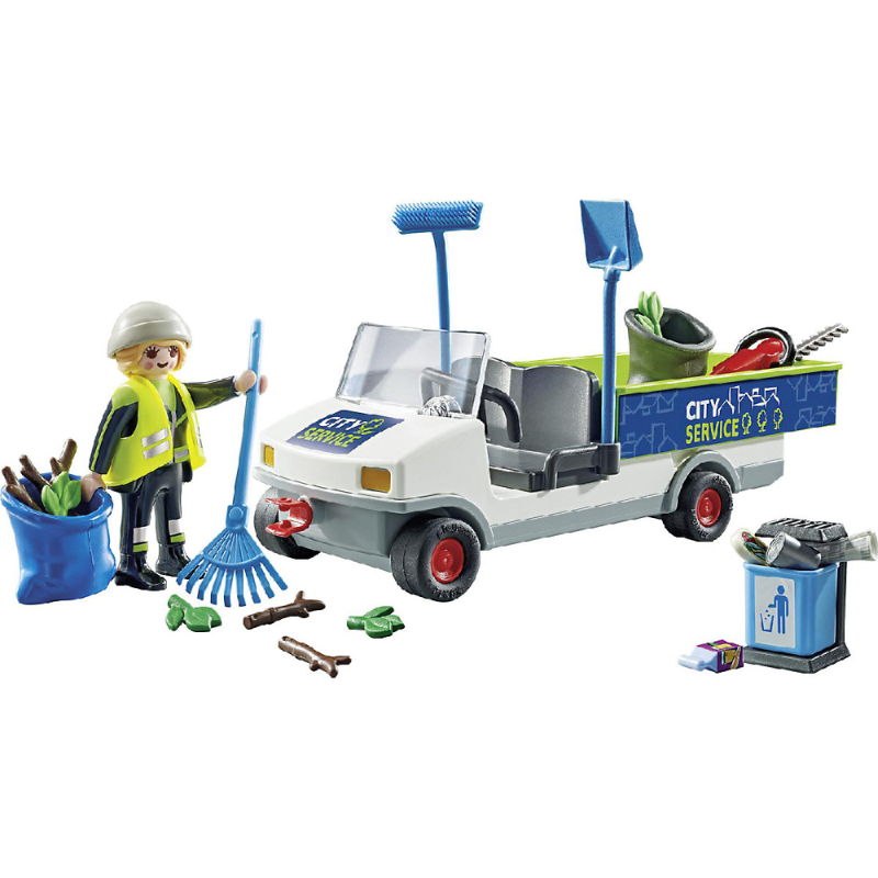 Playmobil City Action - Ηλεκτρικό Όχημα Οδοκαθαριστή 71433