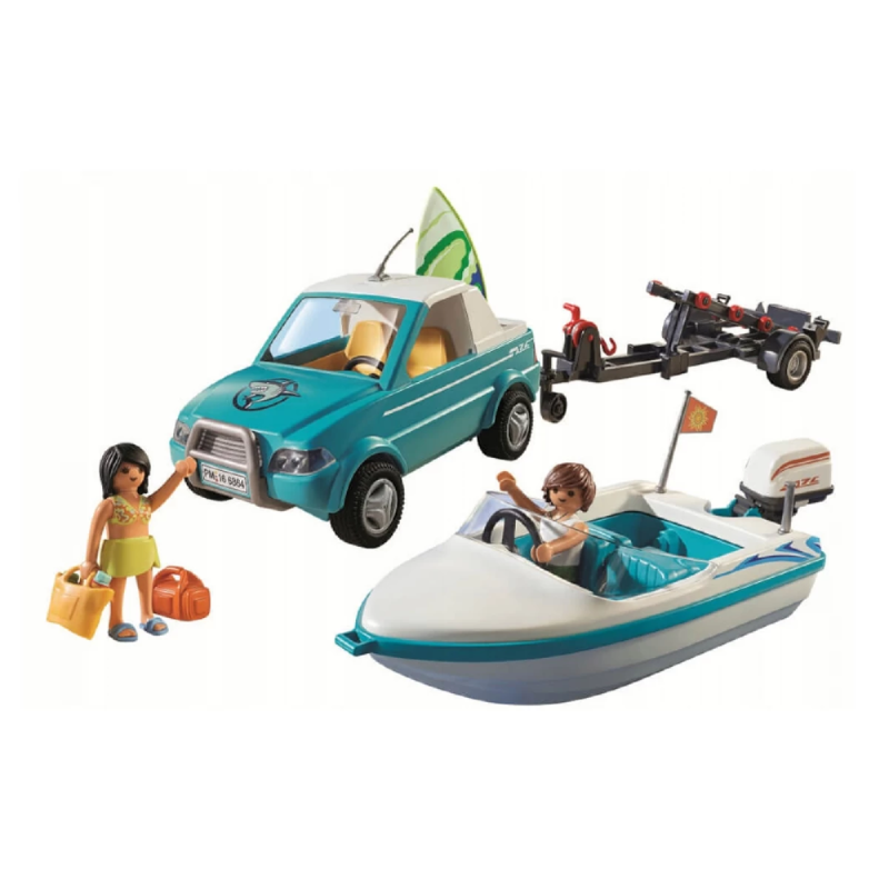 Playmobil Family Fun -  Όχημα Με Ταχύπλοο Σκάφος Και Υποβρύχιο Μοτέρ 71589