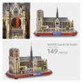 Cubic Fun - 3D Led Puzzle Architecture Model-Led Lighting, Notre Dame De Paris 84 Pcs L173h