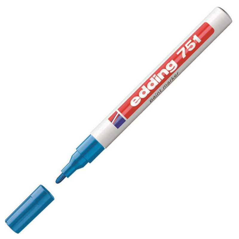 Edding – Μαρκαδόρος Λαδιού Paint Marker 751, Γαλάζιο 751-10