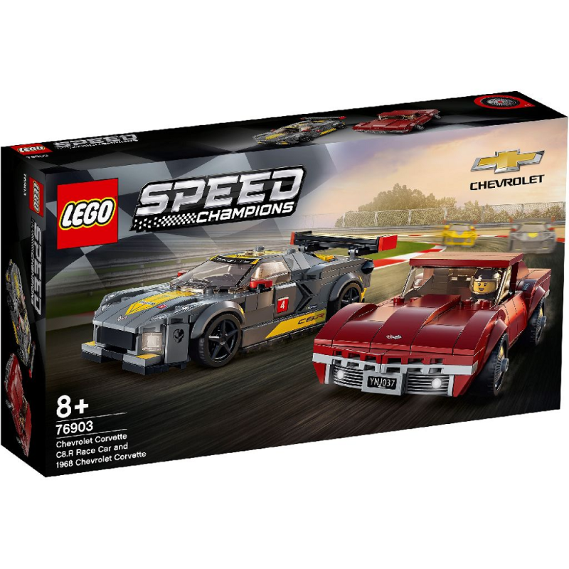 Lego Speed Champions - Chevrolet Corvette C8.R Race Car & 1968 Corvette 76903