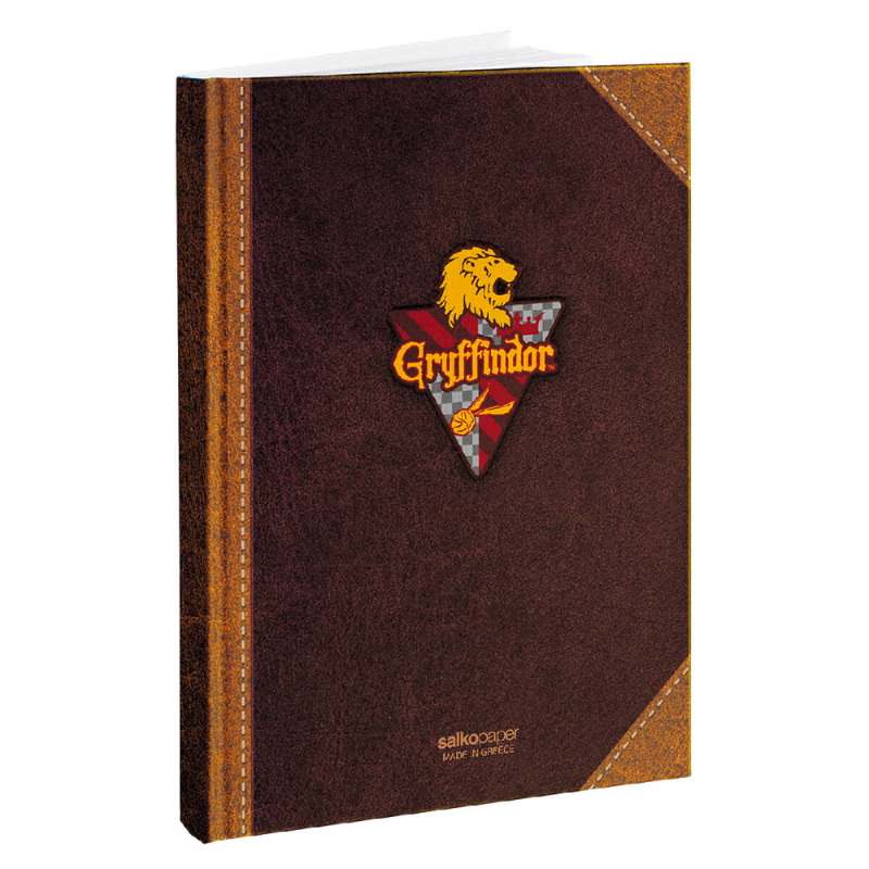 Salko Paper - Τετράδιο Βιβλιοδετημένο Harry Potter, Gryffindor 21 x 29 cm 3Θ 96 Φύλλα 7976