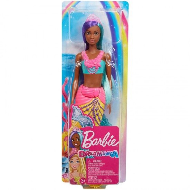 Mattel Barbie - Dreamtopia Γοργόνα Κούκλα Με Τιρκουάζ Ουρά GJK10