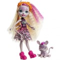 Mattel Enchantimals - Κούκλα Και Ζωάκι  Zadie Zebra & Ref GTM27 (FNH22)