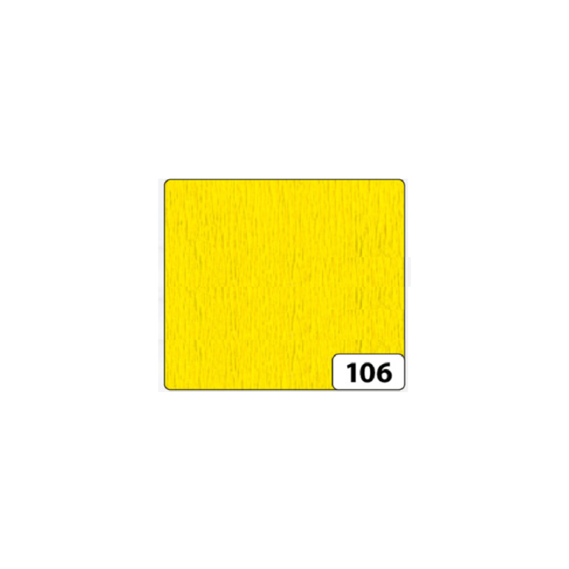 Folia - Χαρτί Γκοφρέ, Κίτρινο 50x250 cm 822106