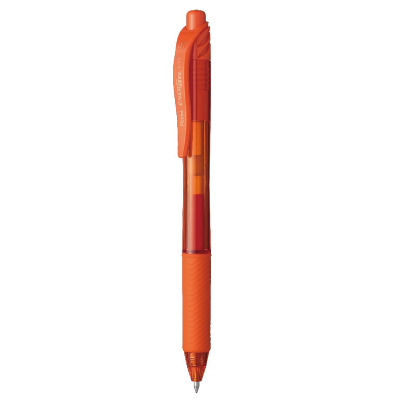 Pentel - Στυλό Energel Με Κουμπί 0.7 Πορτοκαλί BL107-F