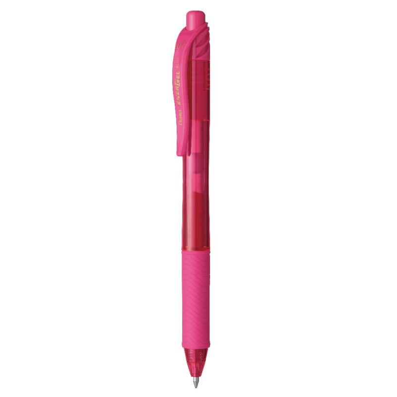 Pentel - Στυλό Energel Με Κουμπί 0.7 Ροζ BL107-P