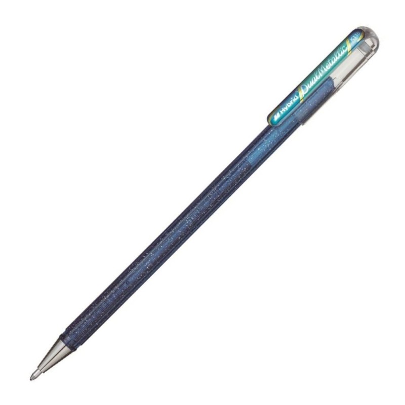 Pentel - Στυλό Hybrid Dual Metallic Gel 1.0 Blue & Metallic Green K110-DCX