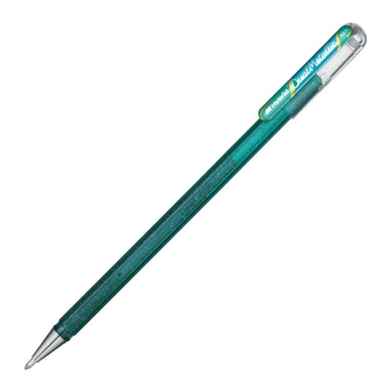 Pentel - Στυλό Hybrid Dual Metallic Gel 1.0 Green & Metallic Blue K110-DDX