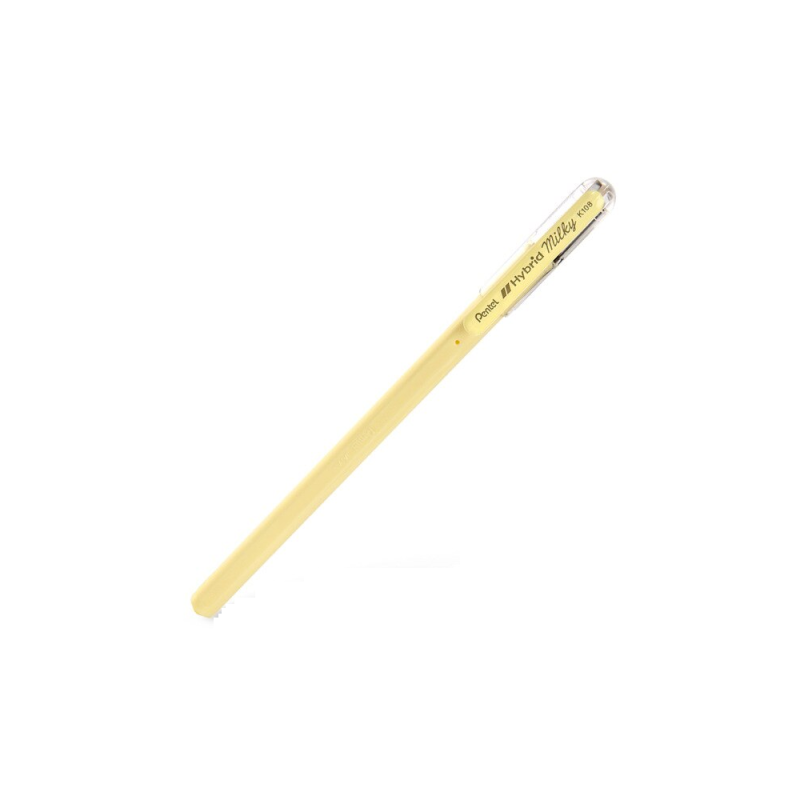 Pentel - Στυλό Hybrid Milky Gel 0.8 Pastel Yellow K108-PG