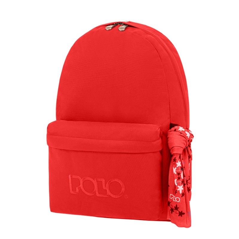 Polo - Original Σακίδιο Πλάτης Με Μαντήλι, Red 2022 9-01-135-3000 + Δώρο Διορθωτική Ταινία Edding