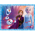 Trefl - Puzzle 2 in 1 Frozen II, A Mysterious Land 30/48 Pcs 90814