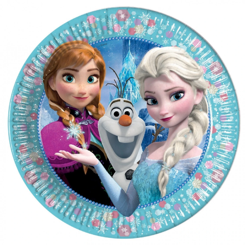 Procos - Χάρτινα Πιάτα Disney Frozen Classic 6 Pcs, 23 Cm 91020