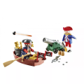 Playmobil Pirates – Βαλιτσάκι, Λιμενοφύλακας Με Κανόνι Και Πειρατής Σε Βάρκα 9102