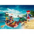 Playmobil Pirates – Βαλιτσάκι, Λιμενοφύλακας Με Κανόνι Και Πειρατής Σε Βάρκα 9102