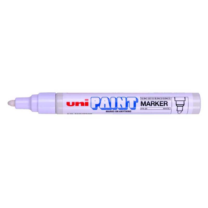Uniball – Μαρκαδόρος Λαδιού Paint Marker PX-20 2.2-2.8 mm Άσπρο 912256