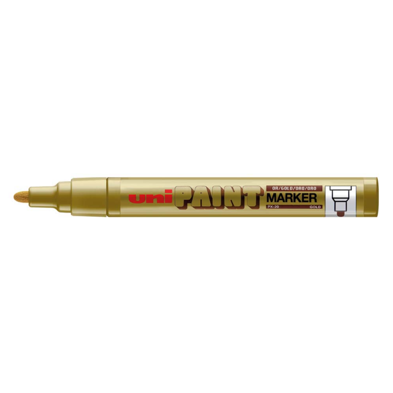 Uniball – Μαρκαδόρος Λαδιού Paint Marker PX-20 2.2-2.8 mm Χρυσό 912386