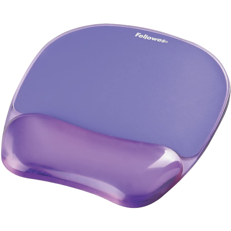 Fellowes - Crystals Gel Mousepad Wrist Support, Purple 91441