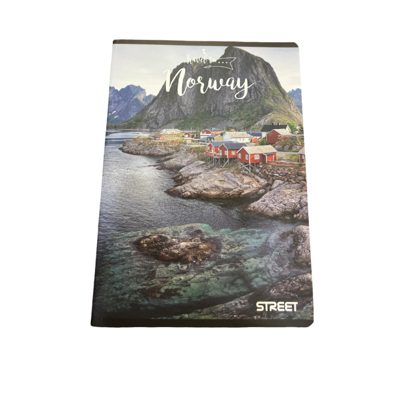 Street - Σημειωματάριο Ριγέ, Travel To Norway 15 x 20,5 cm 54 Φύλλα 942744