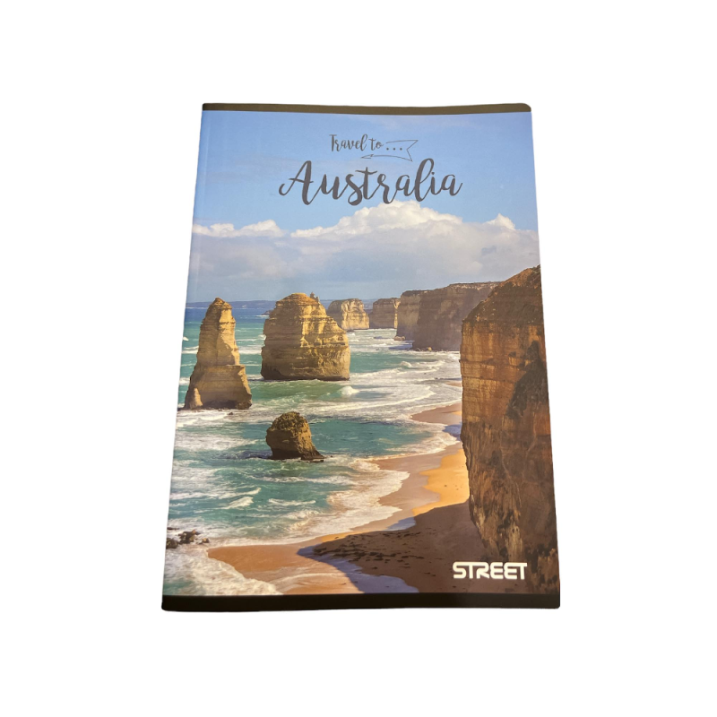 Street - Σημειωματάριο Ριγέ, Travel To Australia 15 x 20,5 cm 54 Φύλλα 942744