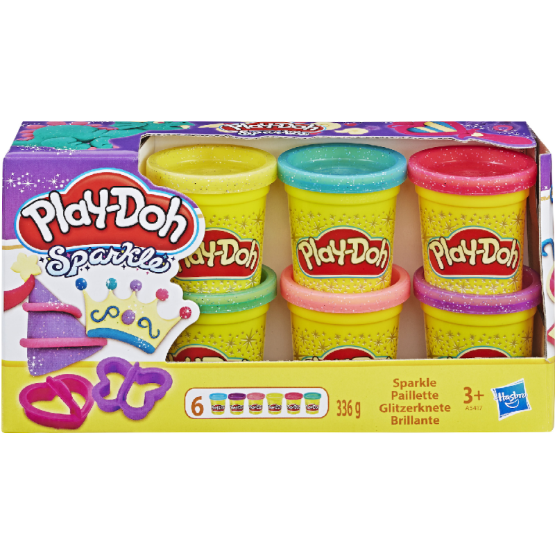 Hasbro Play-Doh - Sparkle Compound Collection Πλαστοζυμαράκι Λαμπιρίζον A5417