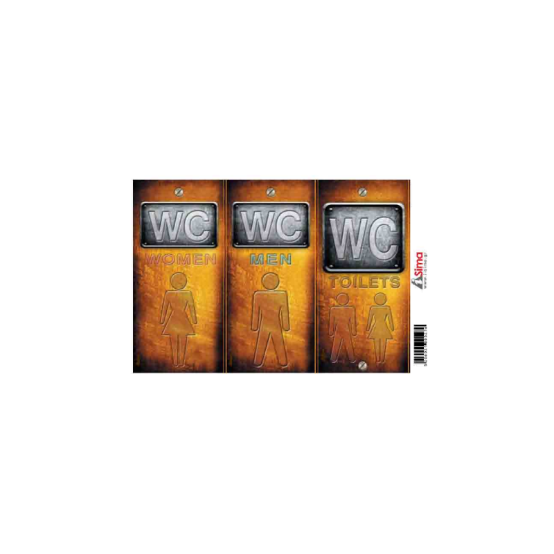 I-Sima - Wc Women/ Wc Men/ Wc Toilets 14 εκ ASM3691