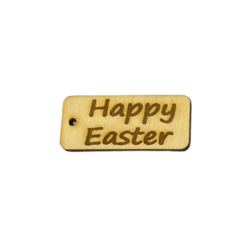 Adorex - Ξύλινο Κρεμαστό Ταμπελάκι, Happy Easter 5.5x2.5 εκ C075