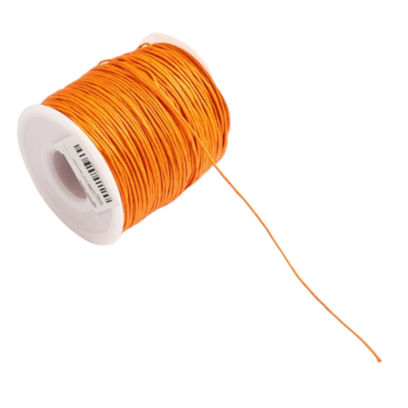 Kyriacou - Κορδόνι Κερωμένο Χρωματιστό, 1mmX100M Orange COTXXXXX-XX1100-68XXXX