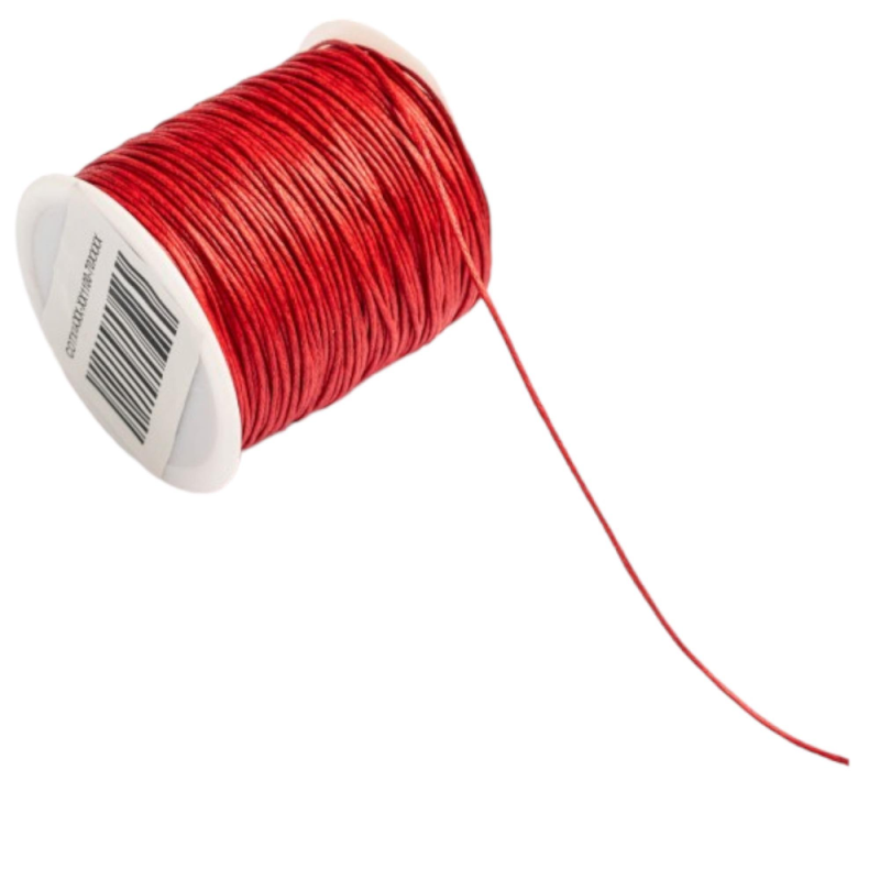 Kyriacou - Κορδόνι Κερωμένο Χρωματιστό, 1mmX100M Red COTXXXXX-XX1100-70XXXX