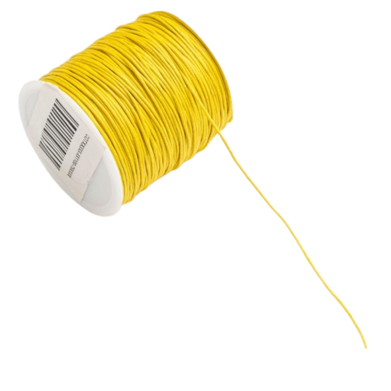 Kyriacou - Κορδόνι Κερωμένο Χρωματιστό, 1mmX100M Yellow COTXXXXX-XX1100-75XXXX