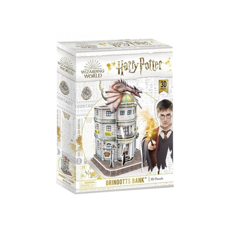 Cubic Fun - 3D Puzzle Harry Potter, Diagon Alley Gringotts Bank 74 Pcs DS1005h
