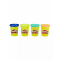 Hasbro - Play-Doh Πλαστελίνη Wild Color Pack 4 Βαζάκια  448gr E4867 (B5517)