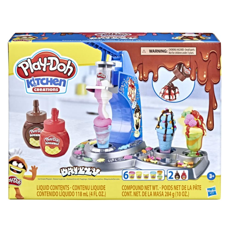 Hasbro Play-Doh - Kitchen Creations, Drizzy Ice Cream Playset E6688