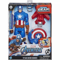Hasbro - Marvel Avengers, Titan Hero Series, Blast Gear Captain America E7374