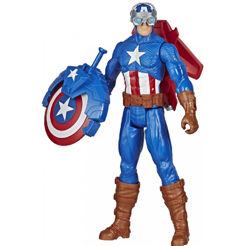 Hasbro - Marvel Avengers, Titan Hero Series, Blast Gear Captain America E7374