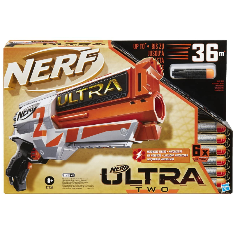 Hasbro Nerf - Ultra Two Motorized Blaster Fast-Back Reloading E7921